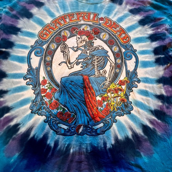 Grateful Dead Other - Grateful Dead XL T-Shirt Blue 2018 Liquid Blue Tie Dye Bertha Festival Deadhead